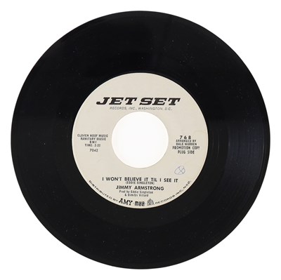 Lot 310 - JIMMY ARMSTRONG – I WON'T BELIEVE IT TIL I SEE IT US JET SET 7” DEMO (768)