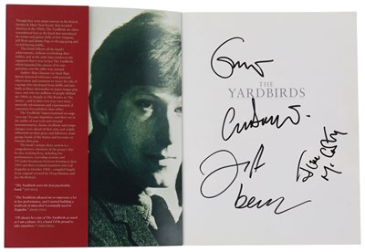 Lot 230 - THE YARDBIRDS - BOOK SIGNED BY CLAPTON/BECK/MCCARTY/DREJA.