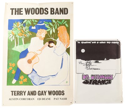 Lot 160 - THE WOODS BAND / DR. STRANGELY STRANGE POSTERS.