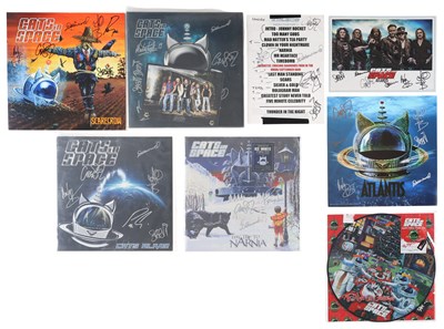 Lot 907 - CATS IN SPACE - SIGNED LP COLLECTION