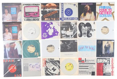 Lot 950 - E, P, Q AND R MIXED GENRE 7" COLLECTION INCLUDING 2 ARCHIVE R.E.M 7" / CALENDARS