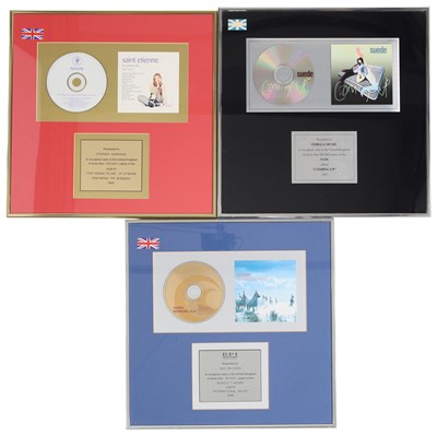 Lot 259 - INDIE - CD AWARDS INC SUEDE / ST ETIENNE / CATATONIA BPI AWARD.