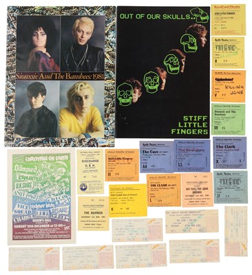 Lot 434 - PUNK - TICKETS AND PROGRAMMES COLLECTION.