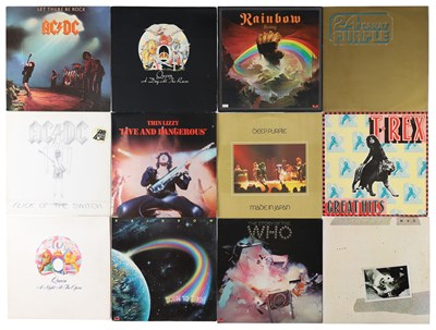 Lot 965 - CLASSIC ROCK LP'S, 12"S INCLUDING AC/DC, QUEEN