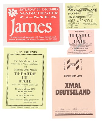 Lot 116 - MANCHESTER HANDBILLS INC THE HACIENDA / THEATRE OF HATE.