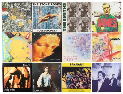 Lot 974 - MANCHESTER RELATED LP'S AND 12"S INCLUDING THE STONE ROSES EMBOSSED SLEEVE