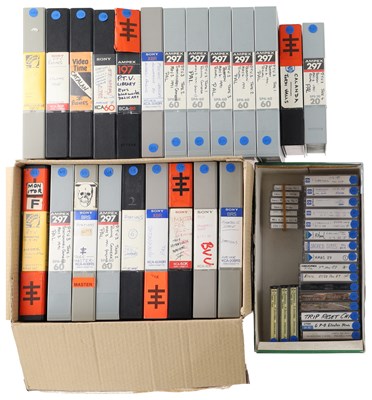 Lot 437 - THROBBING GRISTLE / PSYCHIC TV / COUM TRANSMISSIONS AND RELATED - VIDEO 8 / CASSETTE ARCHIVE - RARE RECORDINGS.