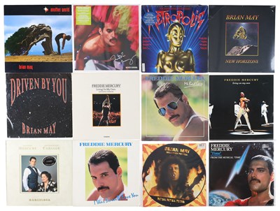 Lot 1052 - QUEEN AND SOLO LP, 12", 7" PACK INCLUDING BRAIN MAY ANOTHER WORLD PICTURE DISC