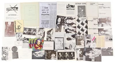 Lot 440 - THROBBING GRISTLE / PSYCHIC TV / COUM TRANSMISSIONS AND RELATED - TG / COUM TRANSMISSIONS EPHEMERA.