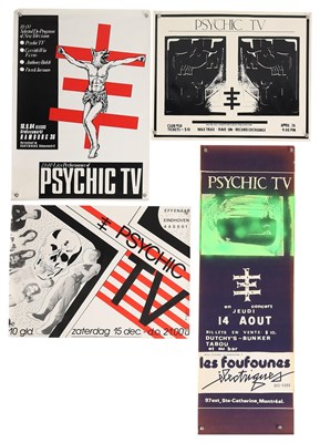 Lot 451 - PSYCHIC TV - OVERSEAS CONCERT POSTER COLLECTION.