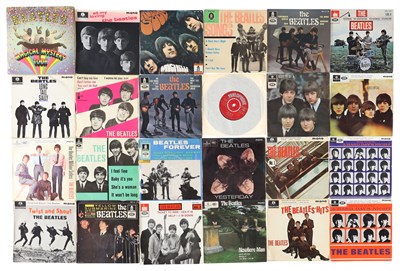 Lot 1074 - THE BEATLES AND RELATED 7"S AND EP'S INCLUDING OVERSEAS PRESSINGS