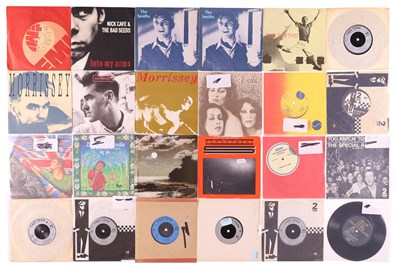 Lot 985 - PUNK INDIE WAVE 7" COLLECTION - NICK CAVE, THE SMITHS, SEX PISTOLS + MORE