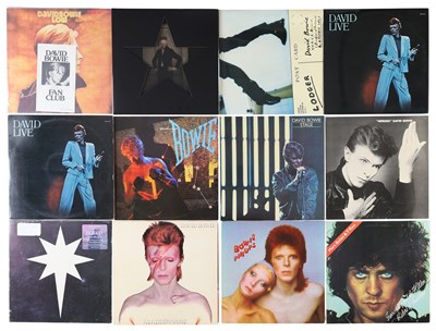 Lot 987 - BOWIE & BOLAN LPS - UK EARLY PRESSINGS, LOW WITH FAN CLUB INSERT + MORE