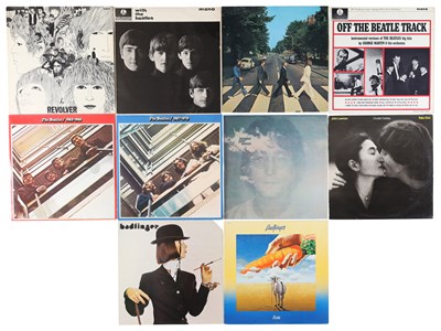 Lot 989 - THE BEATLES & BADFINGER LPS - UK YELLOW/BLACK MONOS, GEORGE MARTIN + MORE