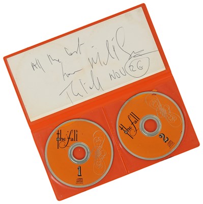 Lot 388 - THE FALL - MARK E SMITH SIGNED 'JERUSALEM' MINI CD.