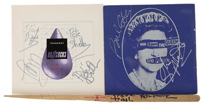 Lot 459 - PUNK - SIGNED 7" SINGLES INC BUZZCOCKS / SEX PISTOLS.