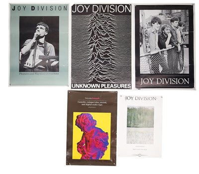 Lot 386 - NEW ORDER / JOY DIVISION - POSTERS INC ORIGINAL TECHNIQUE PROMO.