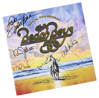 Lot 237 - THE BEACH BOYS - MULTI-SIGNED TOUR PROGRAMME.