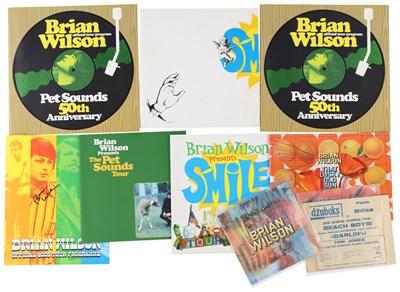Lot 238 - THE BEACH BOYS - BRIAN WILSON SIGNED ITEMS.