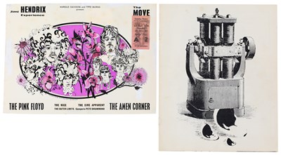 Lot 295 - PINK FLOYD / JIMI HENDRIX- RARE ORIGINAL 1967 COVENTRY THEATRE TICKET STUB AND A 1968 PROGRAMME.