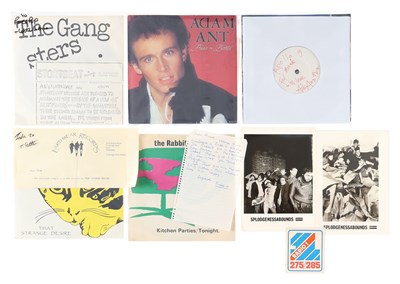 Lot 1009 - POWER POP/ROCK 7" SINGLES - ANNIE NIGHTINGALE ARCHIVE WITH LETTERS, SIGNED COPIES