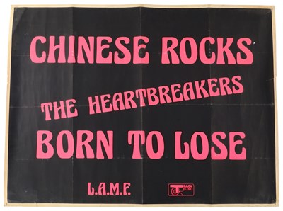 Lot 464 - PUNK INTEREST - HEARTBREAKERS - ORIGINAL TRACK RECORDS PROMO POSTER.