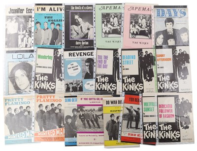 Lot 71 - 1960S ROCK, BEAT AND PSYCH SHEET MUSIC.