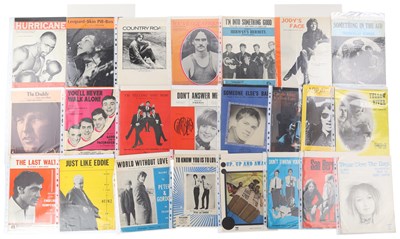Lot 73 - 1950S/60S ROCK AND POP SHEET MUSIC ARCHIVE.