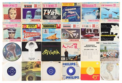 Lot 1087 - 7" PACK INCLUDING SOUNDTRACKS, THEME TUNES, SPOKEN WORD, COMEDY AND SOUND EFFECTS