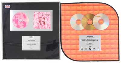 Lot 265 - GARBAGE - OFFICIAL BPI AWARD FOR SELF-TITLED LP.