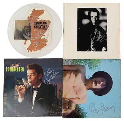 Lot 246 - SIGNED RECORDS INC UNCUT BIG COUNTRY SHAPE DISC/DAVID JOHANSEN.