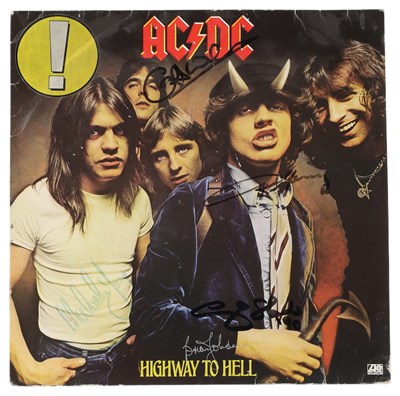 Lot 344 - AC/DC - SIGNED COPY OF 'HIGHWAY TO HELL' - EPPERSON AUTHENTICATED.