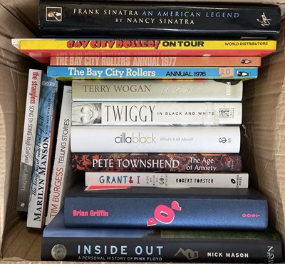 Lot 247 - POP / ROCK - SIGNED BOOKS INC THE WHO / PINK FLOYD MEMBERS.