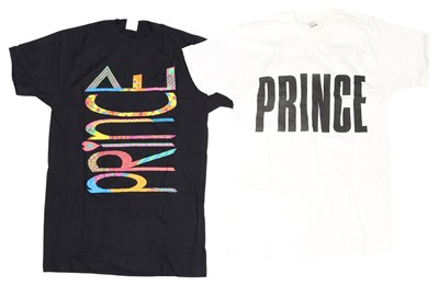 Lot 358 - PRINCE - ORIGINAL 1980S TOUR AND PROMO T-SHIRTS.