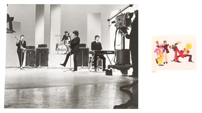 Lot 271 - THE BEATLES - UNPUBLISHED PHOTO PRINT FROM ED SULLIVAN.