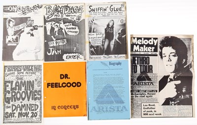 Lot 477 - PUNK - MEMORABILIA INC SNIFFIN' GLUE/BONDAGE FANZINES.