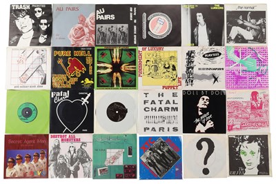 Lot 1222 - POST-PUNK, PUNK, WAVE 7" PACK - INC SIGNED TRASH SINGLE