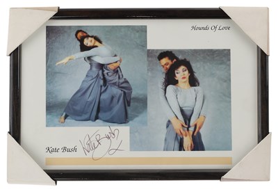 Lot 356 - KATE BUSH - SIGNED 'HOUNDS OF LOVE' IMAGE.