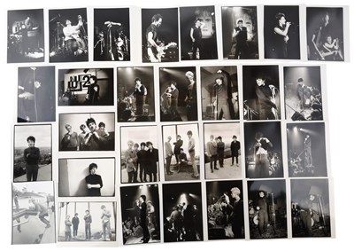 Lot 149 - U2 - COLLECTION OF EARLY PROMO PHOTOS BY DAVID CORIO, 1979.