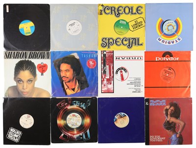 Lot 1255 - FUNK DISCO SOUL 12" - LARGE COLLECTION - CARLOS ROMANOS, SWEET CHARLES, PROMOS + MORE