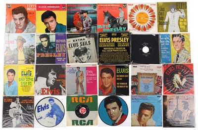 Lot 1247 - ELVIS 7" COLLECTION - PICTURE SLEEVES, OVERSEAS + MORE