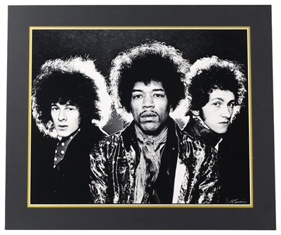 Lot 282 - JIMI HENDRIX - PHOTOGRAPHER SIGNED PRINT.