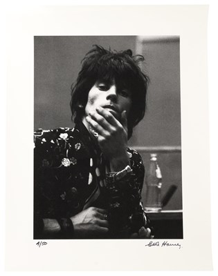 Lot 320 - THE ROLLING STONES - EDDIE KRAMER SIGNED LIMITED EDITION KEITH RICHARDS PRINT.