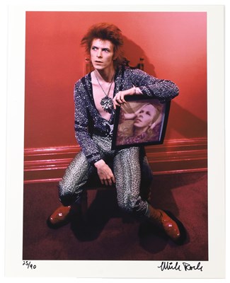 Lot 367 - DAVID BOWIE - MICK ROCK SIGNED LIMITED EDITION PRINT.