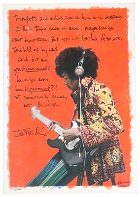 Lot 283 - JIMI HENDRIX - LIMITED EDITION CANVAS ART PRINT.