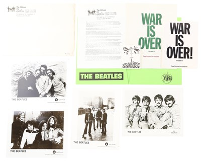 Lot 153 - THE BEATLES - FAN CLUB MEMORABILIA AND NEWSLETTERS.