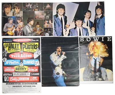 Lot 183 - POSTER COLLECTION INC 1970S ROLLING STONES / BEATLES / ELVIS ETC.
