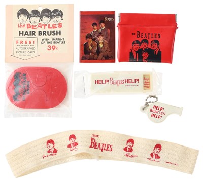 Lot 137 - THE BEATLES - 1960S MEMORABILIA INC HAIR BRUSH.