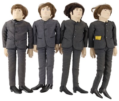 Lot 147 - THE BEATLES - RARE SET OF FOUR LARGE DOLLS BY MAGGIE METCALF, 1984.