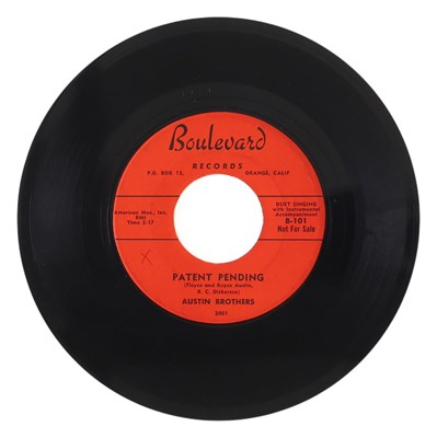 Lot 9 - AUSTIN BROTHERS - PATENT PENDING 7" (PROMO B-101)